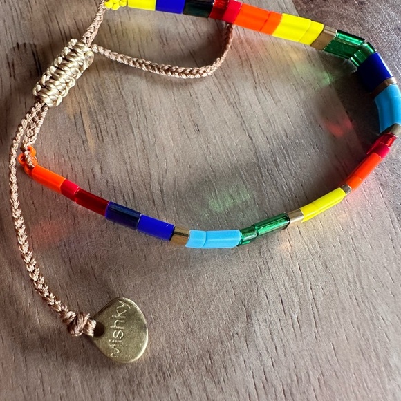 ANTHROPOLOGIE Colorful Beaded Bracelet MISHKY - Picture 1 of 4